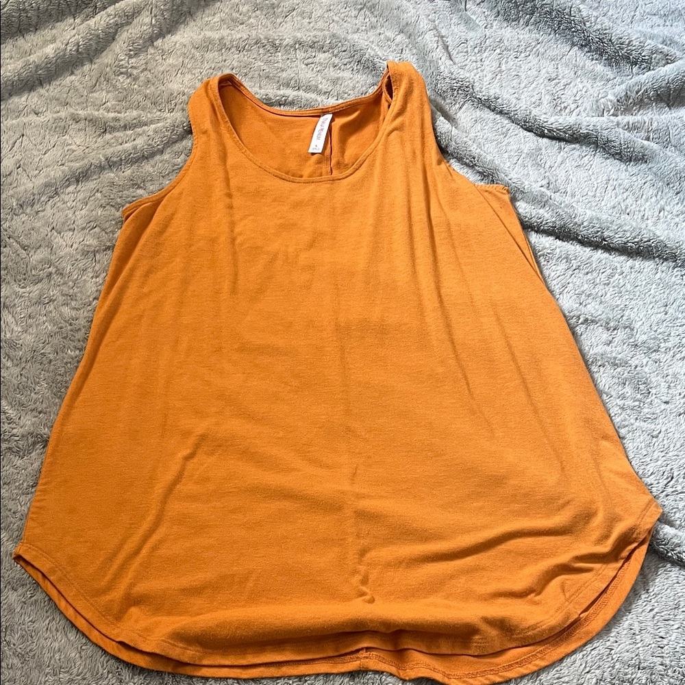 Zenana Outfitters Orange Scoop Neck Tank Top